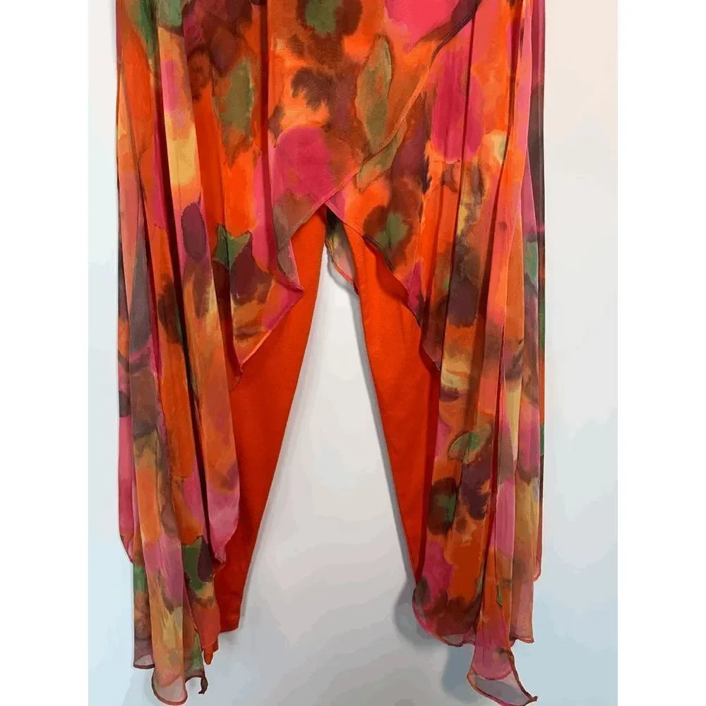 Cache Multicolor Scarf Draped Leggings Size Small - Picture 3 of 8